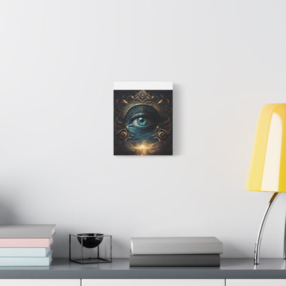 Mystical Eye Canvas Wall Art, Boho Decor, Home Wall Art, Unique Gift, Modern Artwork, Eye Design