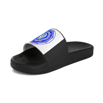 Stylish Men's Slide Sandals with Artistic Blue Design, Summer Footwear, Beach Slides, Casual Slip-Ons, Perfect Gift for Him