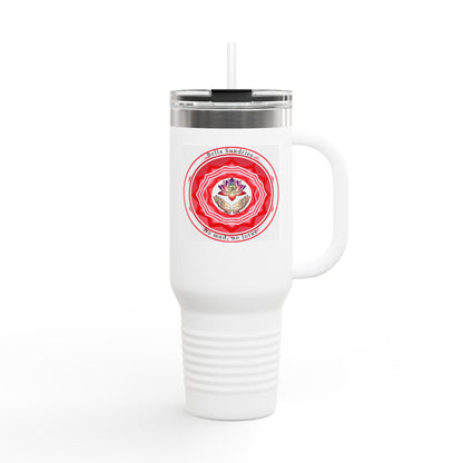 Stylish Insulated Travel Mug, 40oz | Perfect for Coffee Lovers, Outdoor Adventures, Gifts for Holidays, Floral Design
