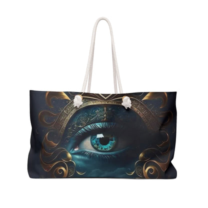 Mystical Eye Art Weekender Bag, Travel Tote, Gym Bag, Overnight Bag, Bags for Adventurers, Boho Bag
