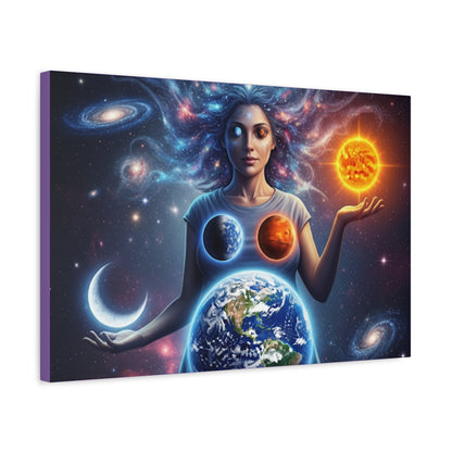 Cosmic Canvas Print - Celestial Art for Space Lovers, Home Decor, Wall Art, Gift for Astronomers, Universe Wall Hanging