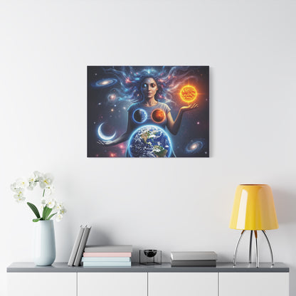 Cosmic Canvas Print - Celestial Art for Space Lovers, Home Decor, Wall Art, Gift for Astronomers, Universe Wall Hanging