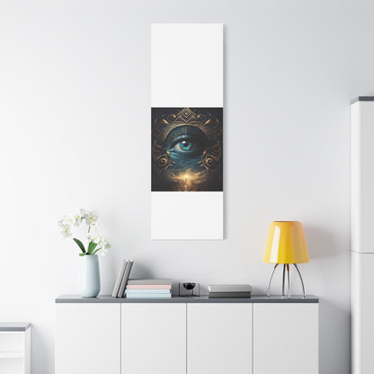 Mystical Eye Canvas Wall Art, Boho Decor, Home Wall Art, Unique Gift, Modern Artwork, Eye Design