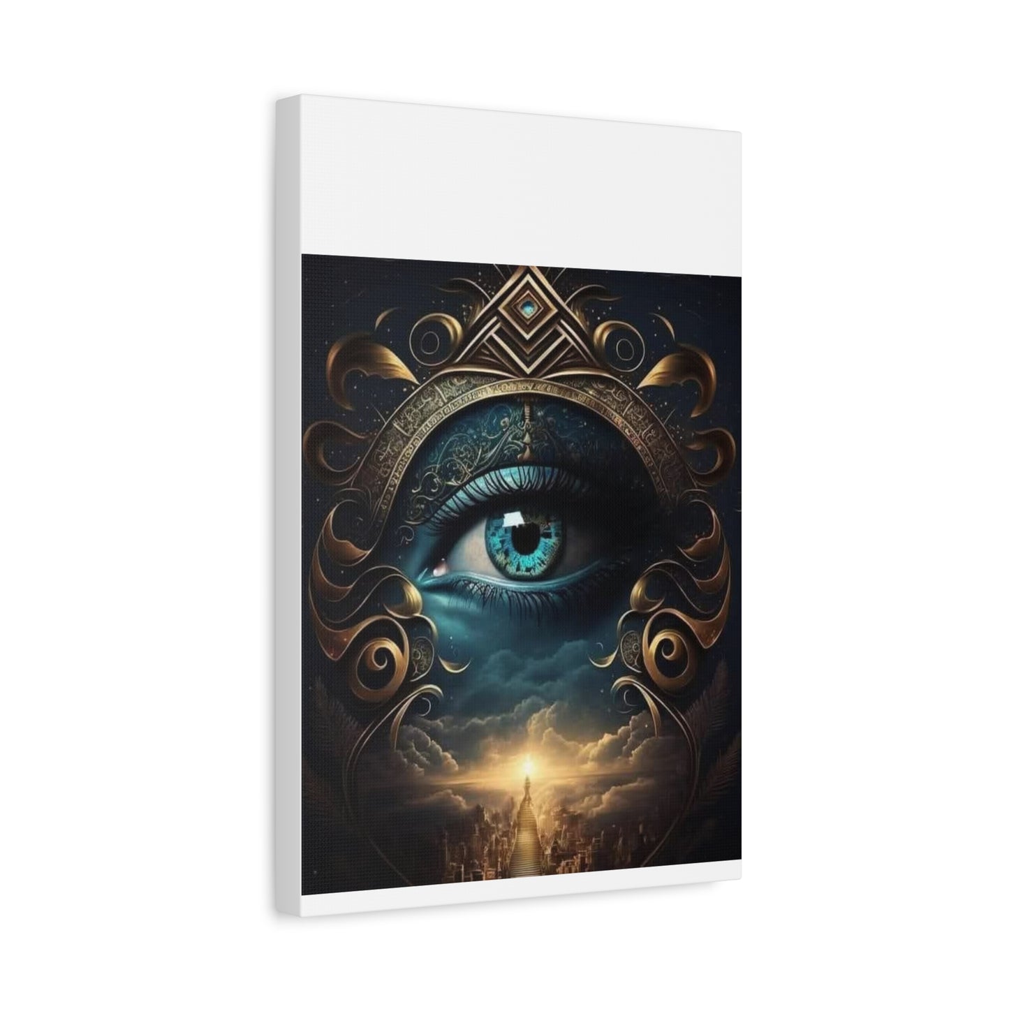 Mystical Eye Canvas Wall Art, Boho Decor, Home Wall Art, Unique Gift, Modern Artwork, Eye Design