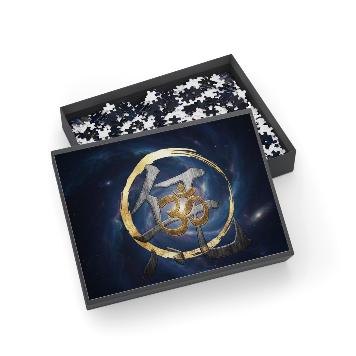 Om Symbol Galaxy Jigsaw Puzzle — Meditation & Spirituality 96–1000 Piece