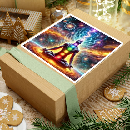 Chakra Meditation Stickers, Spiritual Wall Decor, Laptop Decals, Mindfulness Gifts, Yoga Accessories