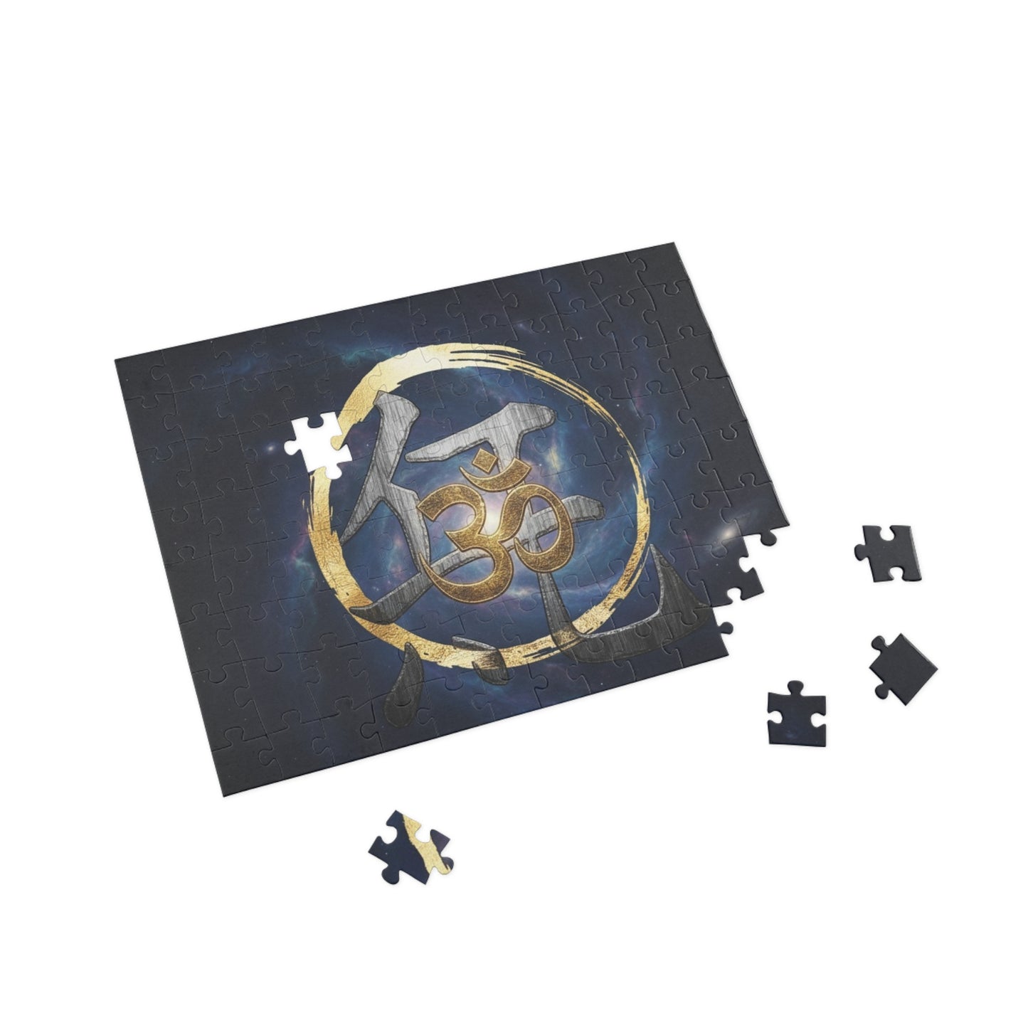 Om Symbol Galaxy Jigsaw Puzzle — Meditation & Spirituality 96–1000 Piece