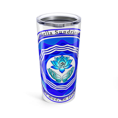 Meditative Lotus Tumbler | 20oz Travel Mug, Yoga Drinkware, Spiritual Gift, Meditation Accessory, Wellness Decor