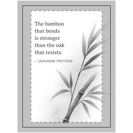 Wooden Wall Art Tapestry - Japanese Proverb Decor, Rustic Home Decor, Nature Wall Hanging, Inspirational Quote Art, Zen Living Room