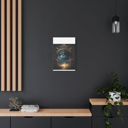 Mystical Eye Canvas Wall Art, Boho Decor, Home Wall Art, Unique Gift, Modern Artwork, Eye Design