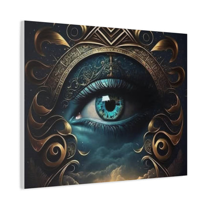 Mystical Eye Canvas Wall Art, Boho Decor, Home Wall Art, Unique Gift, Modern Artwork, Eye Design