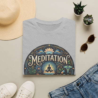 Meditation T-Shirt — "Meditation is the Best Medication" Mindfulness Tee