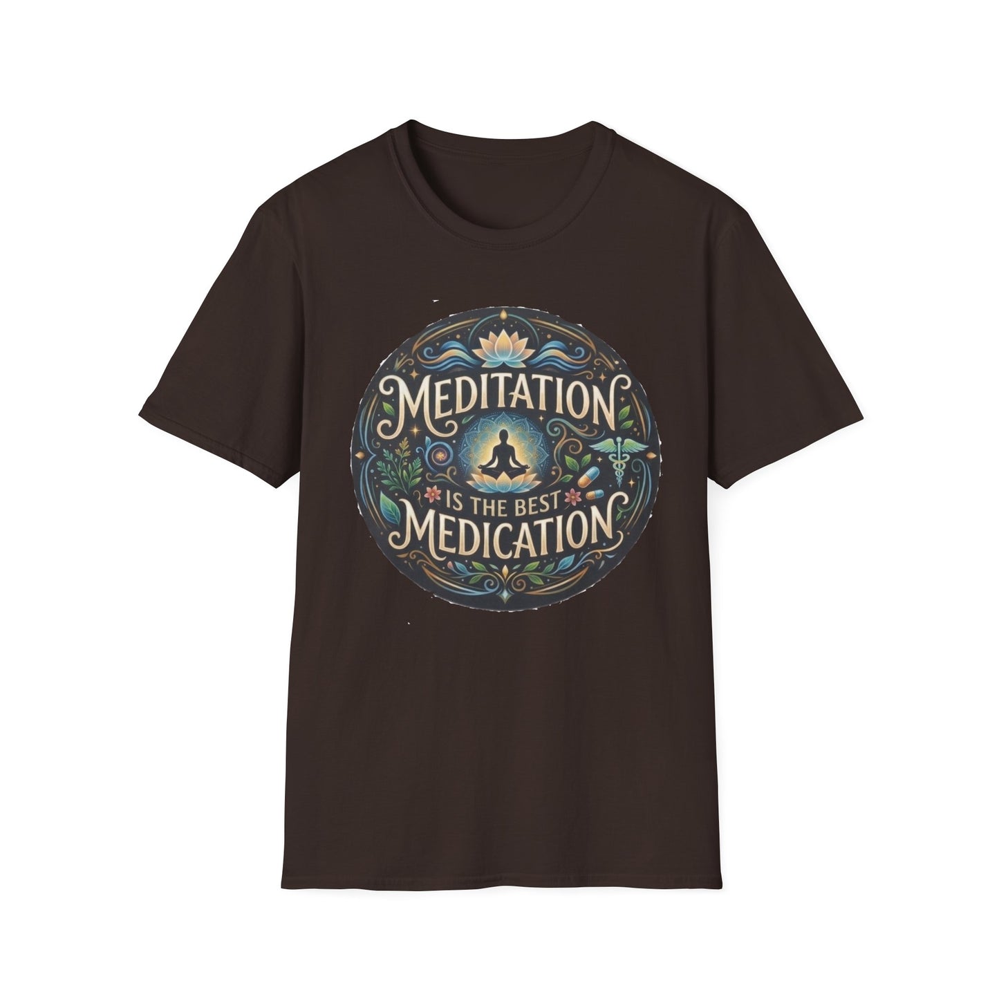Meditation T-Shirt — "Meditation is the Best Medication" Mindfulness Tee