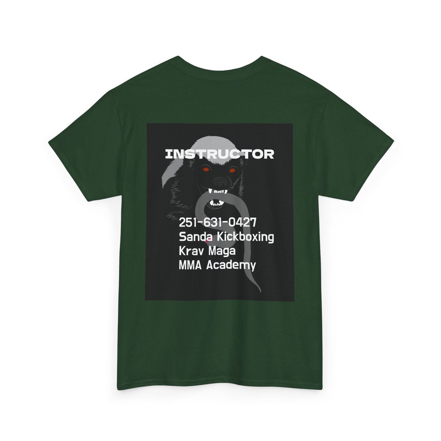 Unisex Heavy Cotton Tee  instructor for Martial Arts, Kickboxing Training Shirt, Integrity Academy Gear, Athletic Apparel, MMA T-shirt, Fight Club [...]