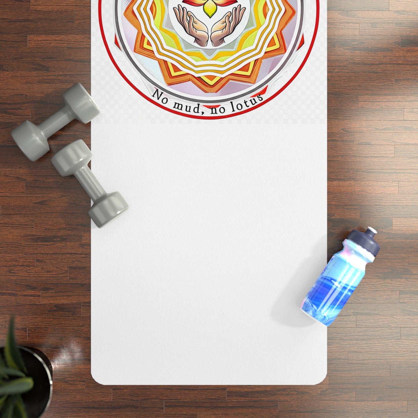 Meditation Yoga Mat - Eco-Friendly Rubber, Great for Home Practice, Fitness, Gift for Yogis, Mandala Design, Relaxation
