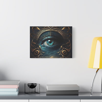 Mystical Eye Canvas Wall Art, Boho Decor, Home Wall Art, Unique Gift, Modern Artwork, Eye Design