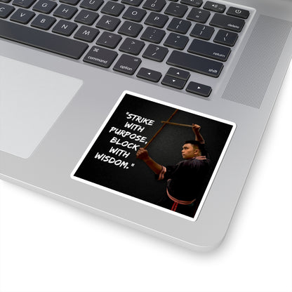 Inspiring Kiss-Cut Stickers - Motivation, Martial Arts, Self-Discipline, Laptop Decals, Gift Ideas