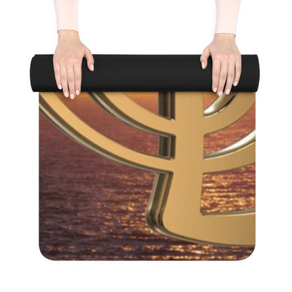 Golden Harmony Yoga Mat - Eco-Friendly, Non-Slip, Perfect for Home Practice, Gift for Yogis, Meditation Essentials
