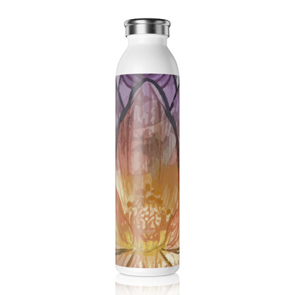 Stylish Floral Slim Water Bottle - Eco-Friendly Drinkware for Yoga, Fitness, Travel, Gifts, Home Décor