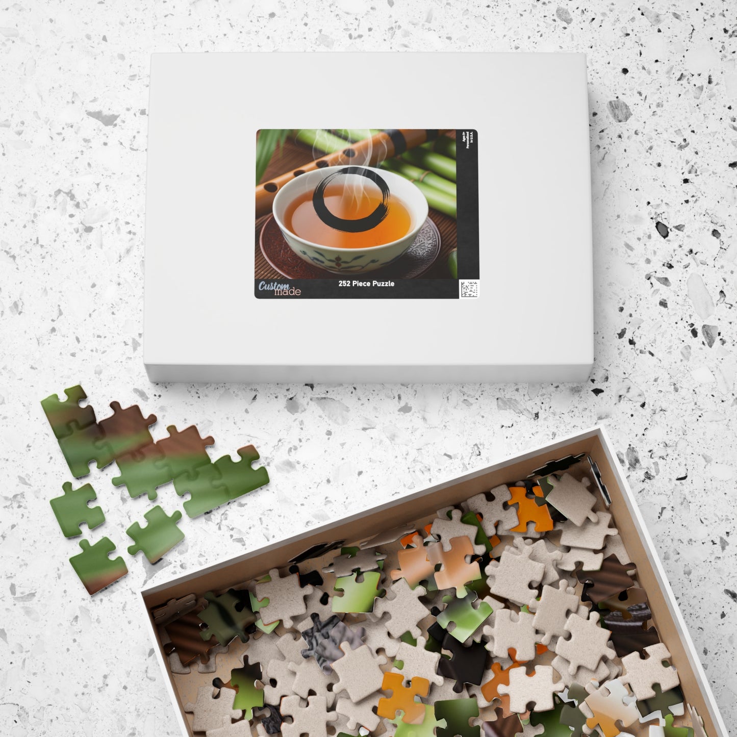 Tea-Themed Puzzle for Relaxation and Mindfulness, Perfect Gift for Tea Lovers, Family Fun, Game Night, Rainy Day Activity