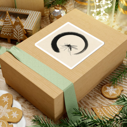 Elegant Mosquito Kiss-Cut Stickers | Artistic Insect Design, Perfect for Laptop, Journals, Eco-Friendly Decor, Gift Ideas