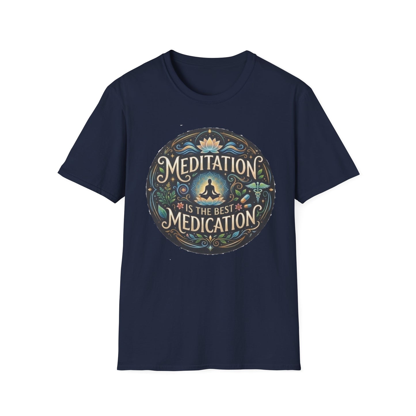 Meditation T-Shirt — "Meditation is the Best Medication" Mindfulness Tee