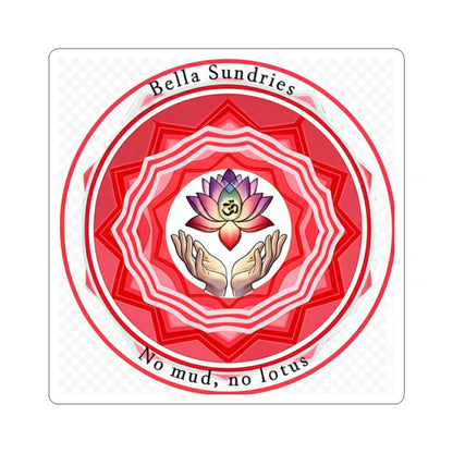 Lotus Hands Sticker, Spiritual Art Sticker, Mindfulness Decor, Yoga Gift, Meditation Sticker