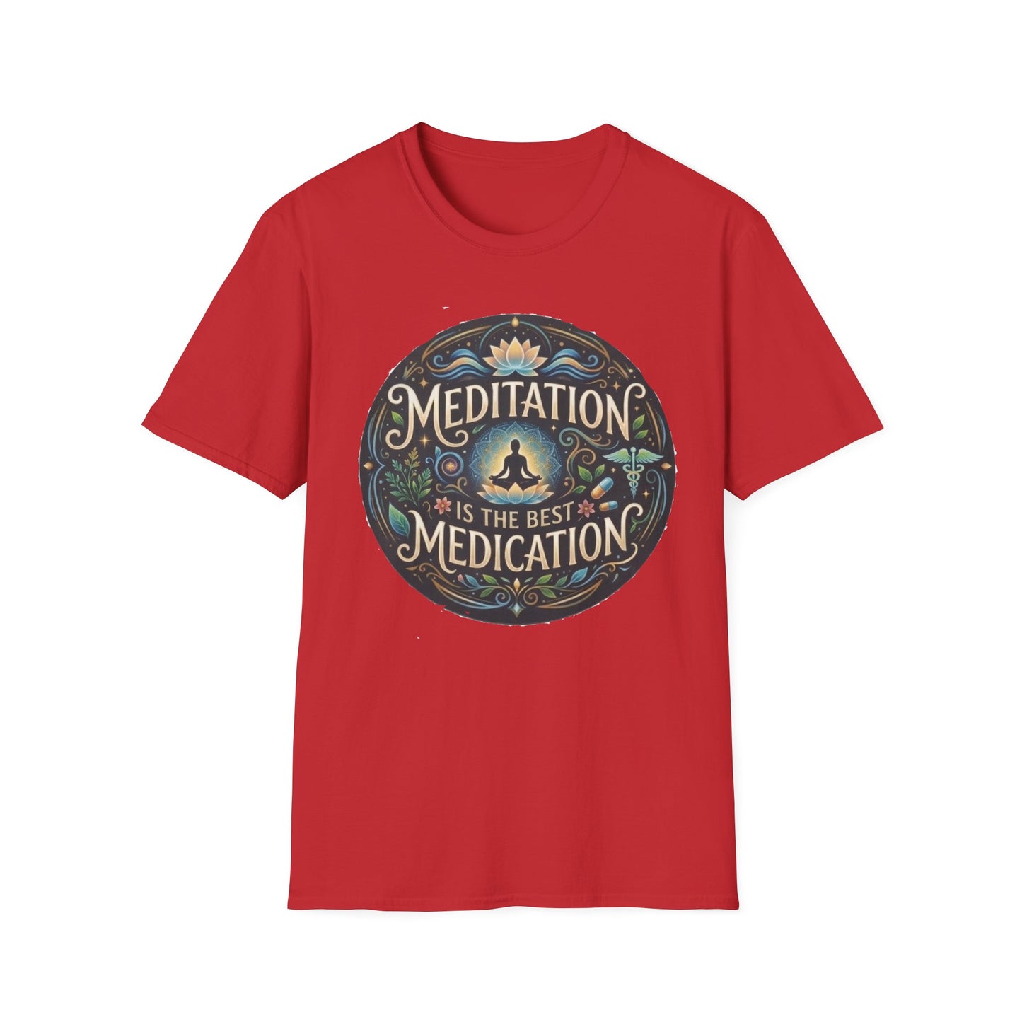 Meditation T-Shirt — "Meditation is the Best Medication" Mindfulness Tee