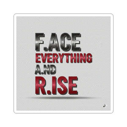 Inspirational Kiss-Cut Stickers for Motivation, F.A.C.E Everything & R.ISE Quotes, Positive Affirmation Decor, Gifts for Friends