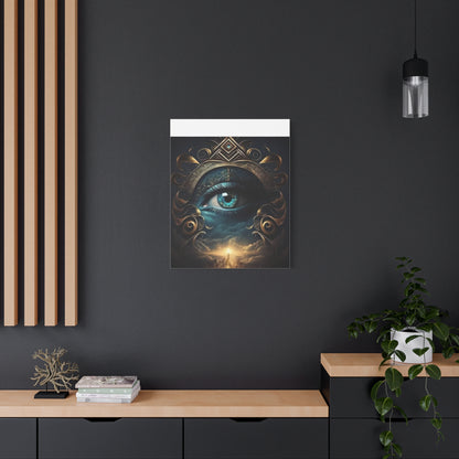 Mystical Eye Canvas Wall Art, Boho Decor, Home Wall Art, Unique Gift, Modern Artwork, Eye Design