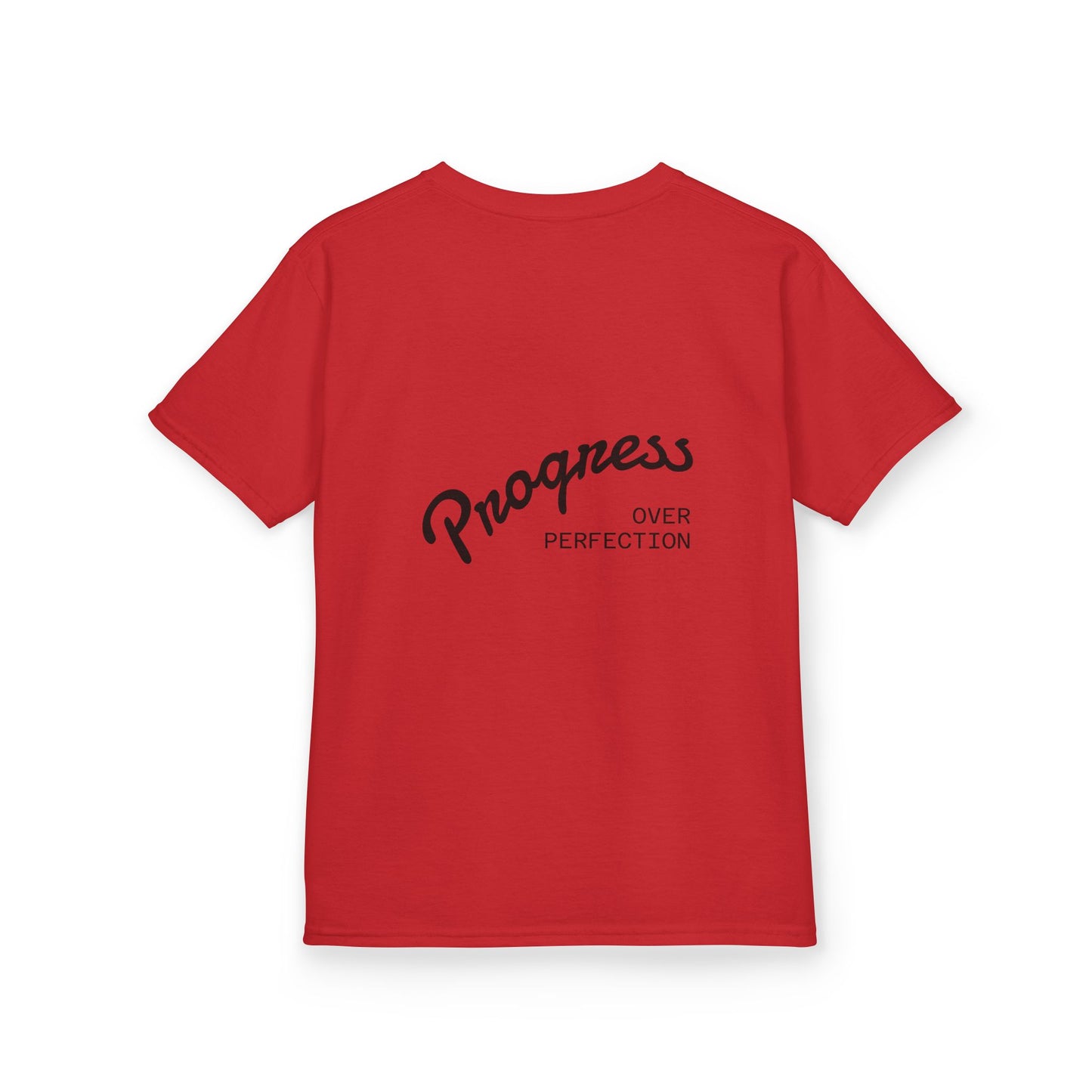 Kids Tee — ‘Progress Over Perfection’ Lotus Graphic