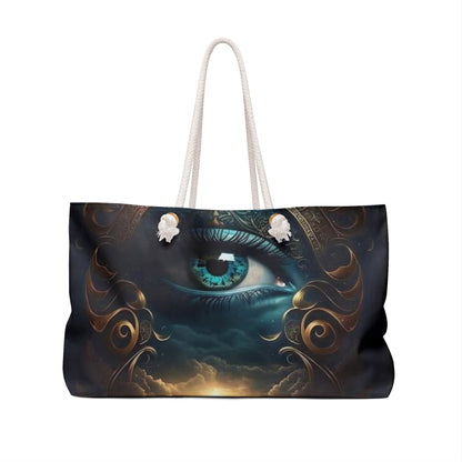Mystical Eye Art Weekender Bag, Travel Tote, Gym Bag, Overnight Bag, Bags for Adventurers, Boho Bag