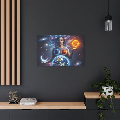 Cosmic Canvas Print - Celestial Art for Space Lovers, Home Decor, Wall Art, Gift for Astronomers, Universe Wall Hanging