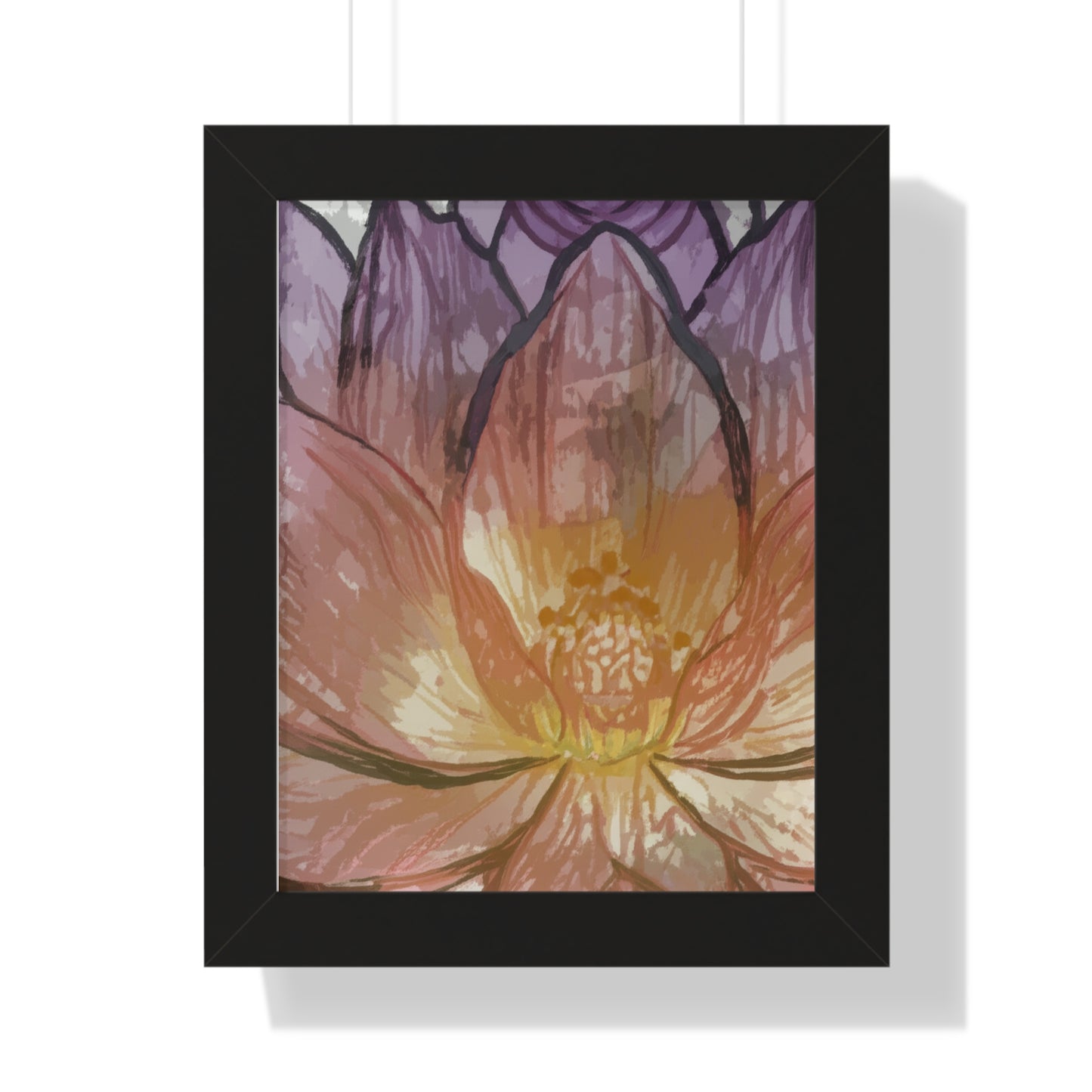 Vertical Poster Lotus Graphics by Tonya Ben Mansour