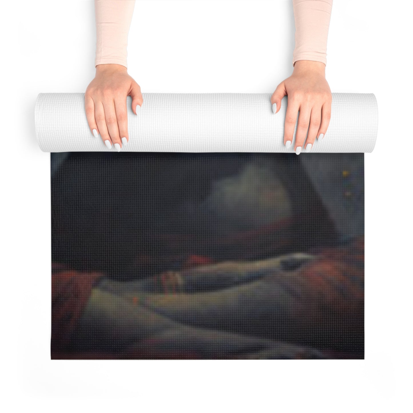 Meditative Foam Yoga Mat, Yoga Gear, Home Fitness, Meditation Accessories, Gift for Yogis, Wellness Mat