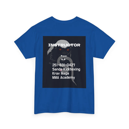 Unisex Heavy Cotton Tee  instructor for Martial Arts, Kickboxing Training Shirt, Integrity Academy Gear, Athletic Apparel, MMA T-shirt, Fight Club [...]
