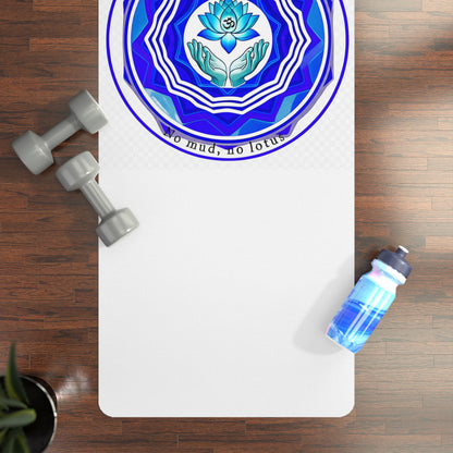 Yoga Mat with Lotus Design, Eco-Friendly Exercise Mat, Non-Slip Rubber Mat for Yoga & Pilates, Perfect for Home Workouts