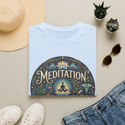 Meditation T-Shirt — "Meditation is the Best Medication" Mindfulness Tee