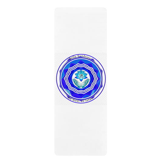 Yoga Mat with Lotus Design, Eco-Friendly Exercise Mat, Non-Slip Rubber Mat for Yoga & Pilates, Perfect for Home Workouts