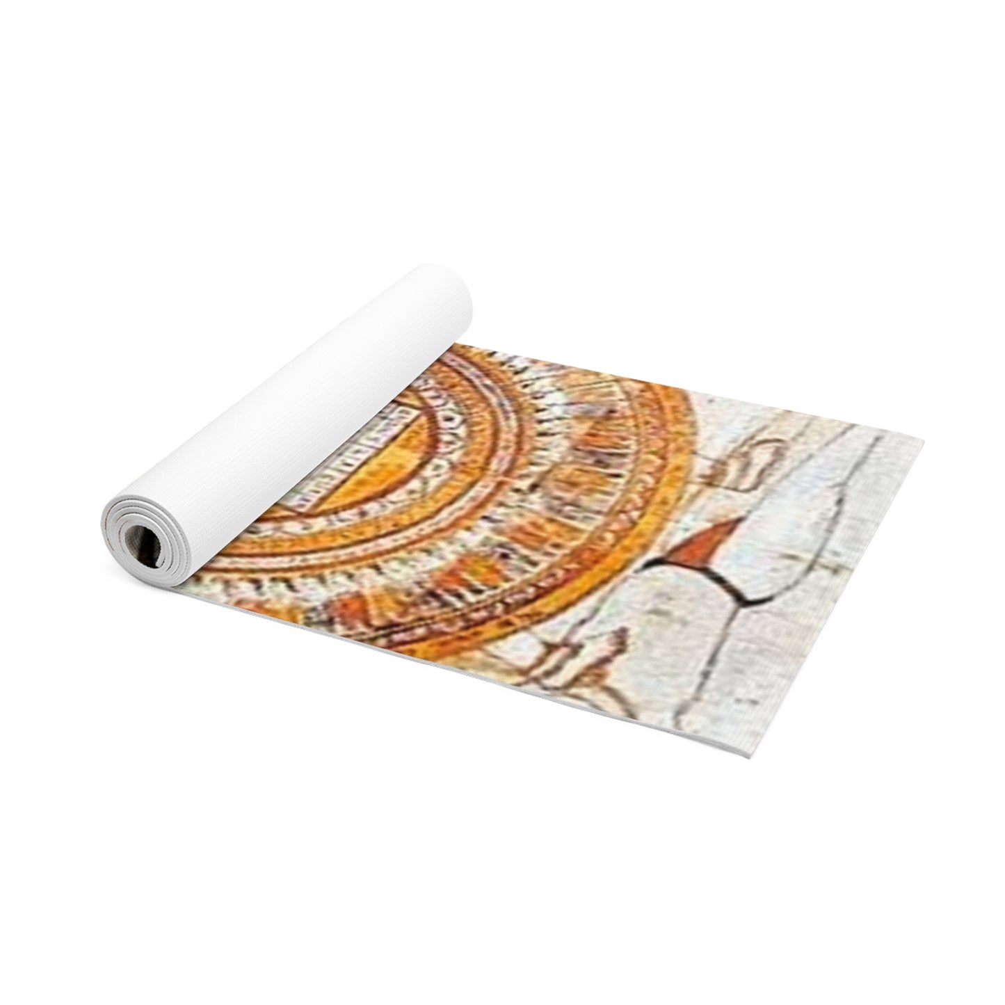 Elegant Foam Yoga Mat with Traditional Artwork, Yoga Accessories, Meditation Mat, Fitness Mat, Home Decor, Gift for Yogis