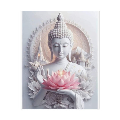 Zen Buddha Rolled Posters | Spiritual Wall Art, Meditation Decor, Mindfulness Gift, Lotus Flower Print, Home Aesthetic