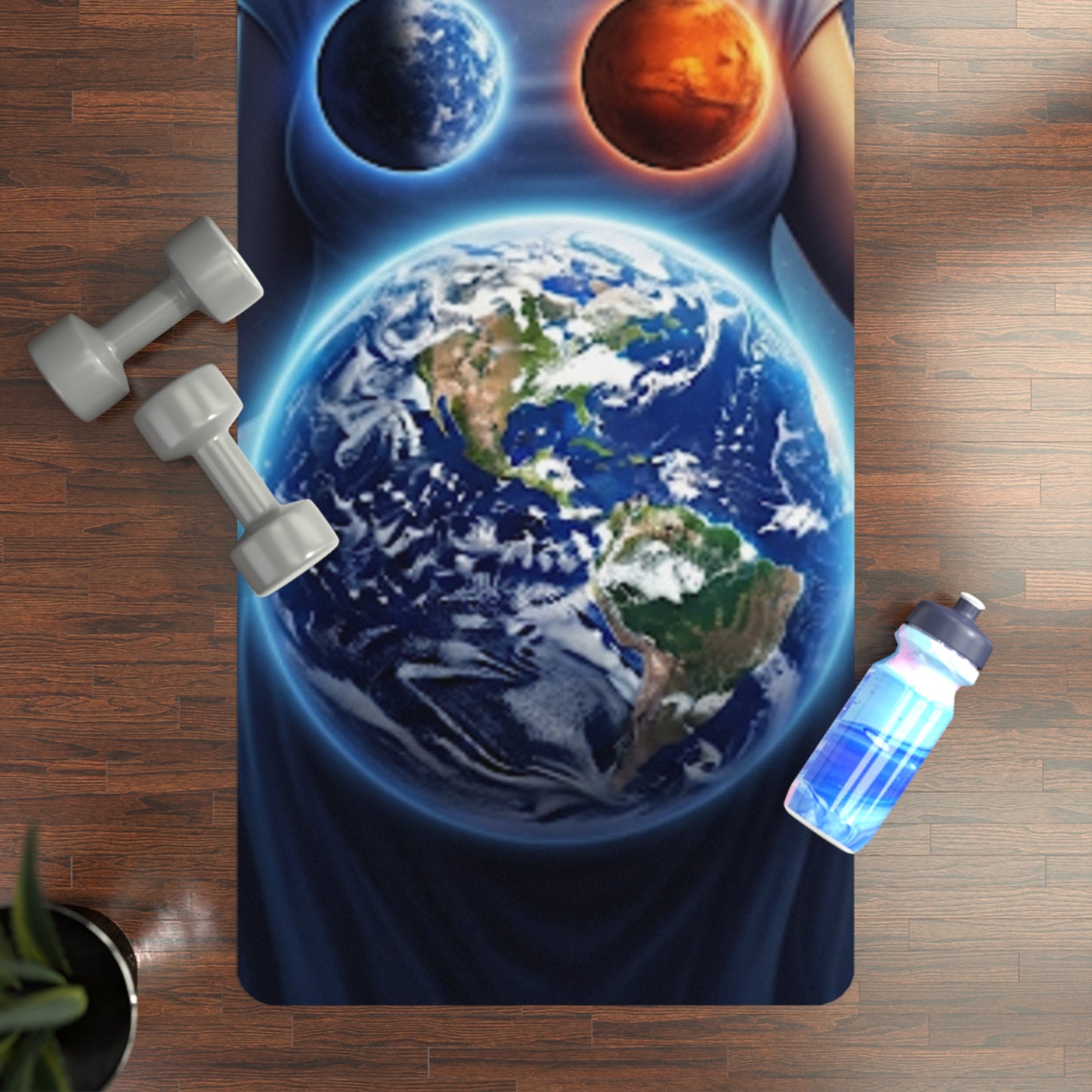 Cosmic Vibes Rubber Yoga Mat - Space Themed Exercise Mat, Eco-Friendly Yoga Gear, Unique Gift for Yogi, Meditation Mat, Home Workout [...]