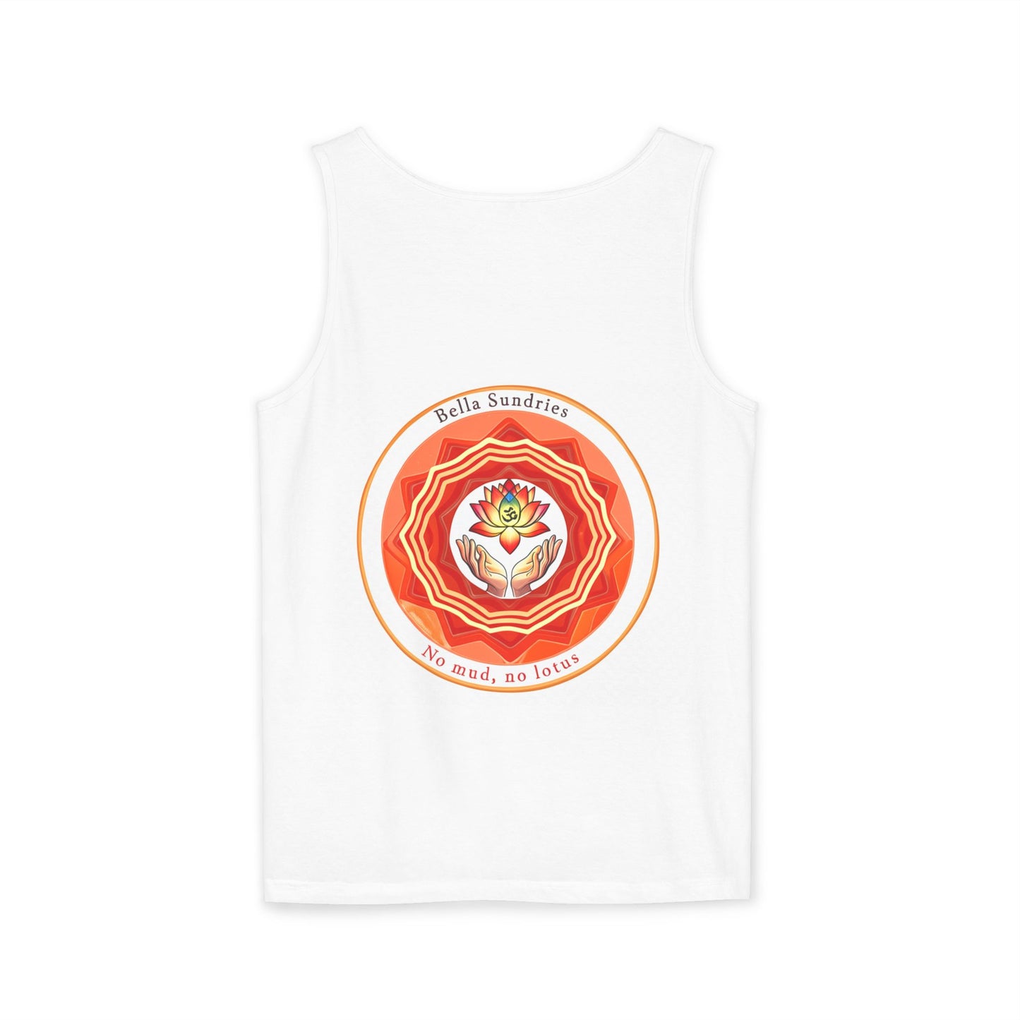 Yoga Spiritual Tank Top, Om Symbol Shirt, Lotus Flower Tee, Meditation Apparel, Gift for Yogis, Unisex Activewear