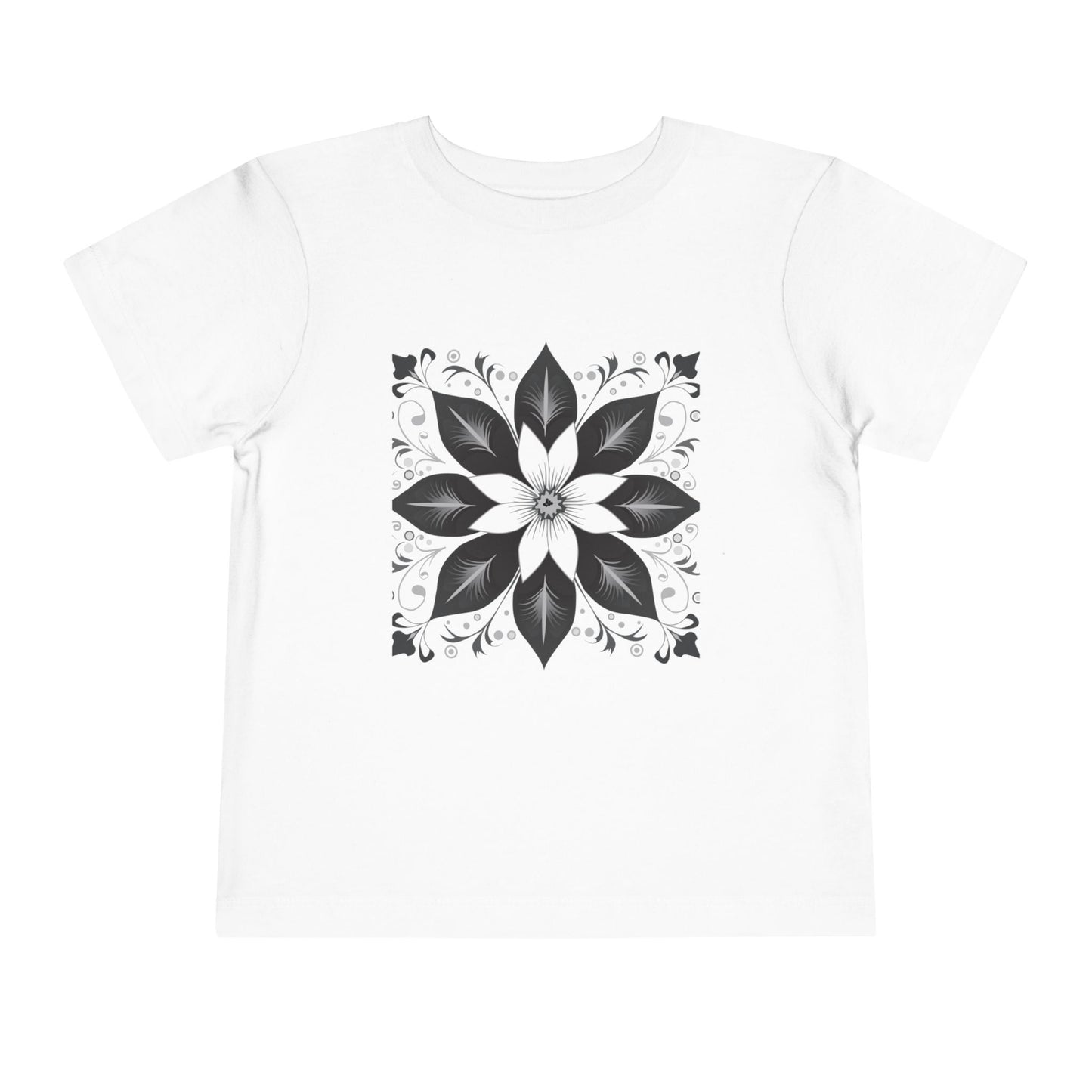 Lotus Flower Toddler Tee | Cute Short Sleeve Shirt, Kids Gift, Flower Graphic Tee, Baby Shower Gift, Summer Playtime Top