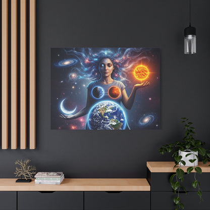 Cosmic Canvas Print - Celestial Art for Space Lovers, Home Decor, Wall Art, Gift for Astronomers, Universe Wall Hanging