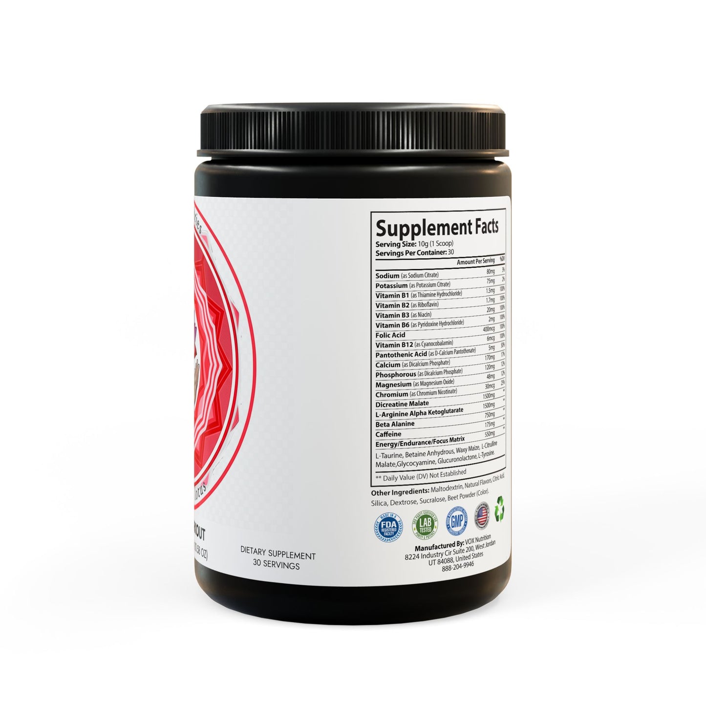 Pre-Workout Supplement, Watermelon (300g, 10.58oz)