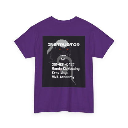 Unisex Heavy Cotton Tee  instructor for Martial Arts, Kickboxing Training Shirt, Integrity Academy Gear, Athletic Apparel, MMA T-shirt, Fight Club [...]