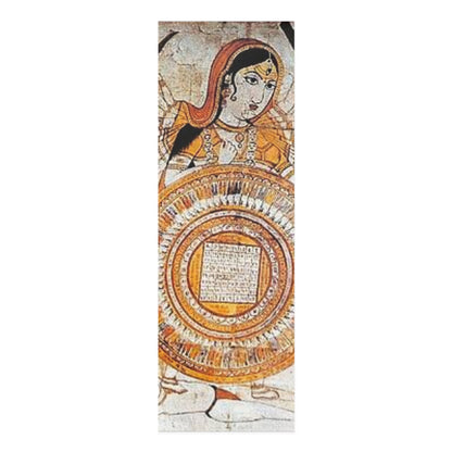 Elegant Foam Yoga Mat with Traditional Artwork, Yoga Accessories, Meditation Mat, Fitness Mat, Home Decor, Gift for Yogis