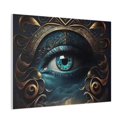 Mystical Eye Canvas Wall Art, Boho Decor, Home Wall Art, Unique Gift, Modern Artwork, Eye Design