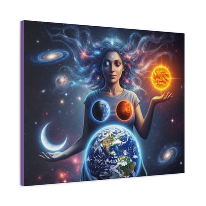 Cosmic Canvas Print - Celestial Art for Space Lovers, Home Decor, Wall Art, Gift for Astronomers, Universe Wall Hanging